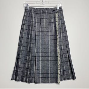 Vintage Michael Stevens 100% Wool Wrap Skirt